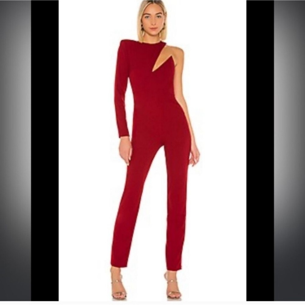Michael Costello x REVOLVE Haven Jumpsuit in Deep Red Size Small